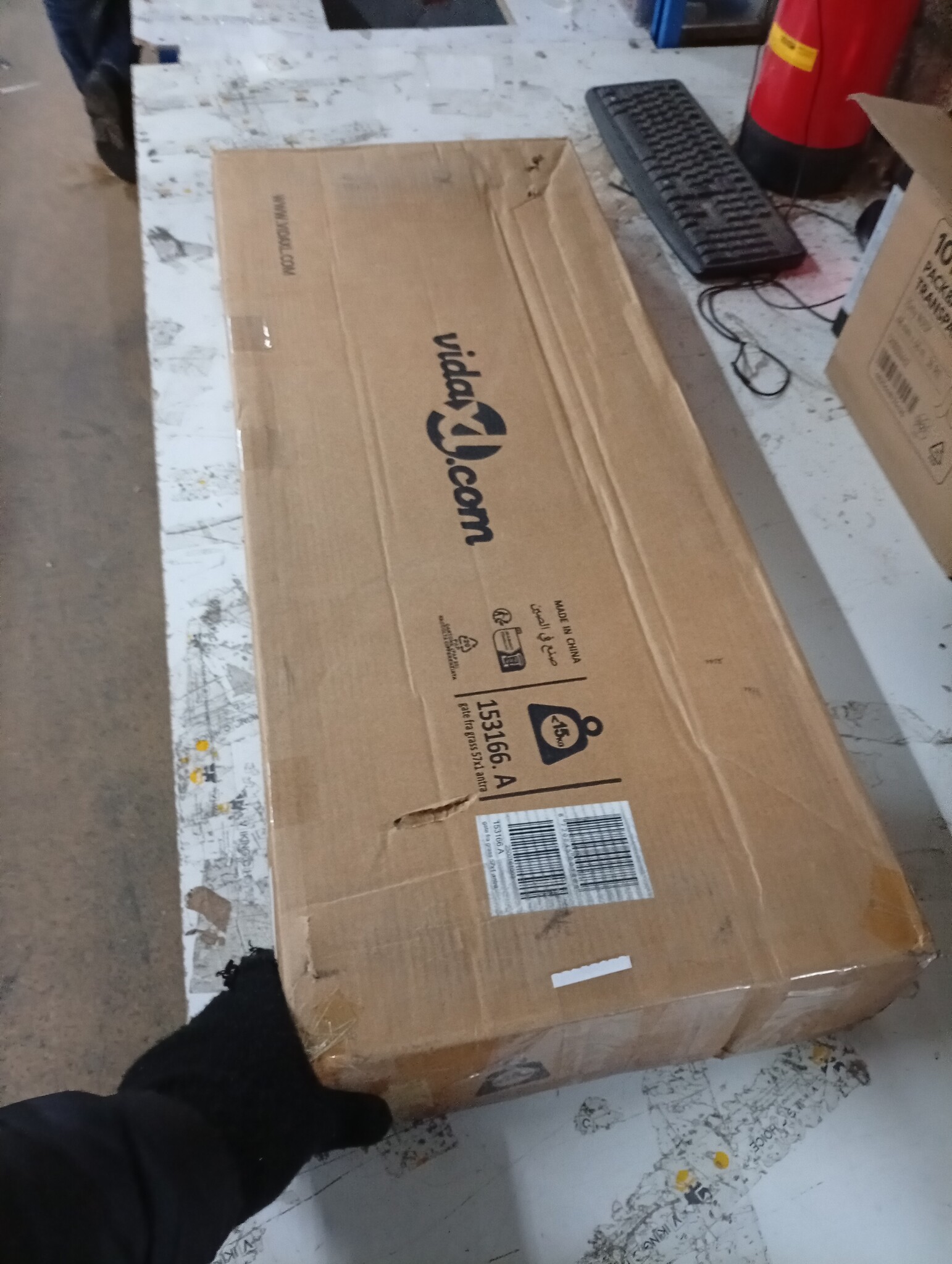 vidaXL Poort met grasontwerp 105x80cm Staal Antraciet | -55% Korting!