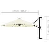 VidaXL Wandparasol 300cm Zandkleurig - 64% Korting!
