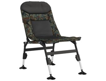 vidaXL Visstoel Camouflage - 56% Korting! - Inklapbaar met Modderpoten