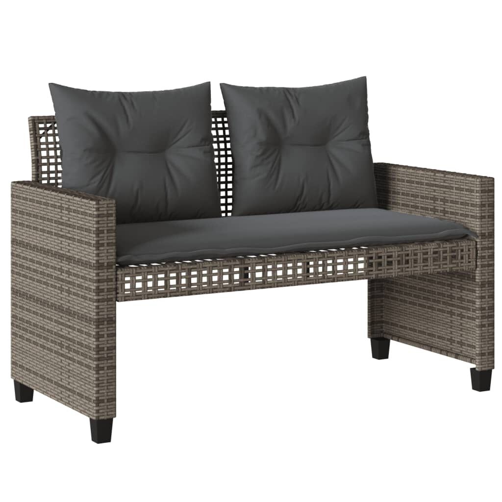 VidaXL 4-delige Loungeset Poly Rattan Grijs - 42% Korting!
