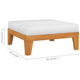 vidaXL Loungeset Acaciahout | 84% KORTING | 2-delig met kussens