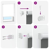 VidaXL Rolgordijn Grijs 135x175cm - 55% Korting | Verduisterend & Kindveilig