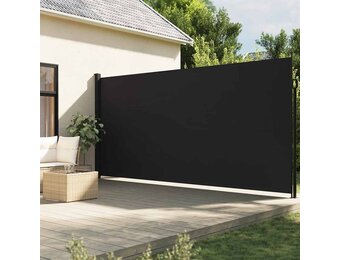VidaXL Uittrekbaar Windscherm 220x300cm Zwart - 55% Korting!