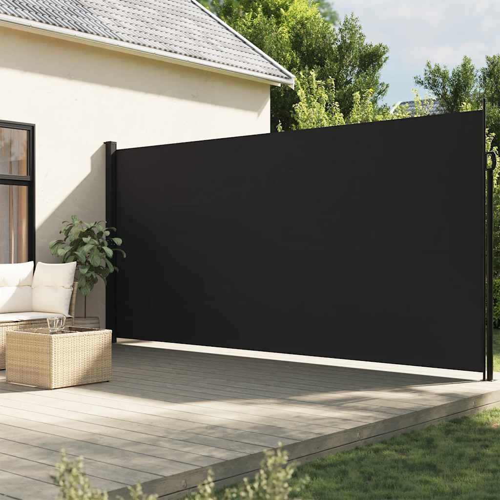 VidaXL Uittrekbaar Windscherm 220x300cm Zwart - 55% Korting!