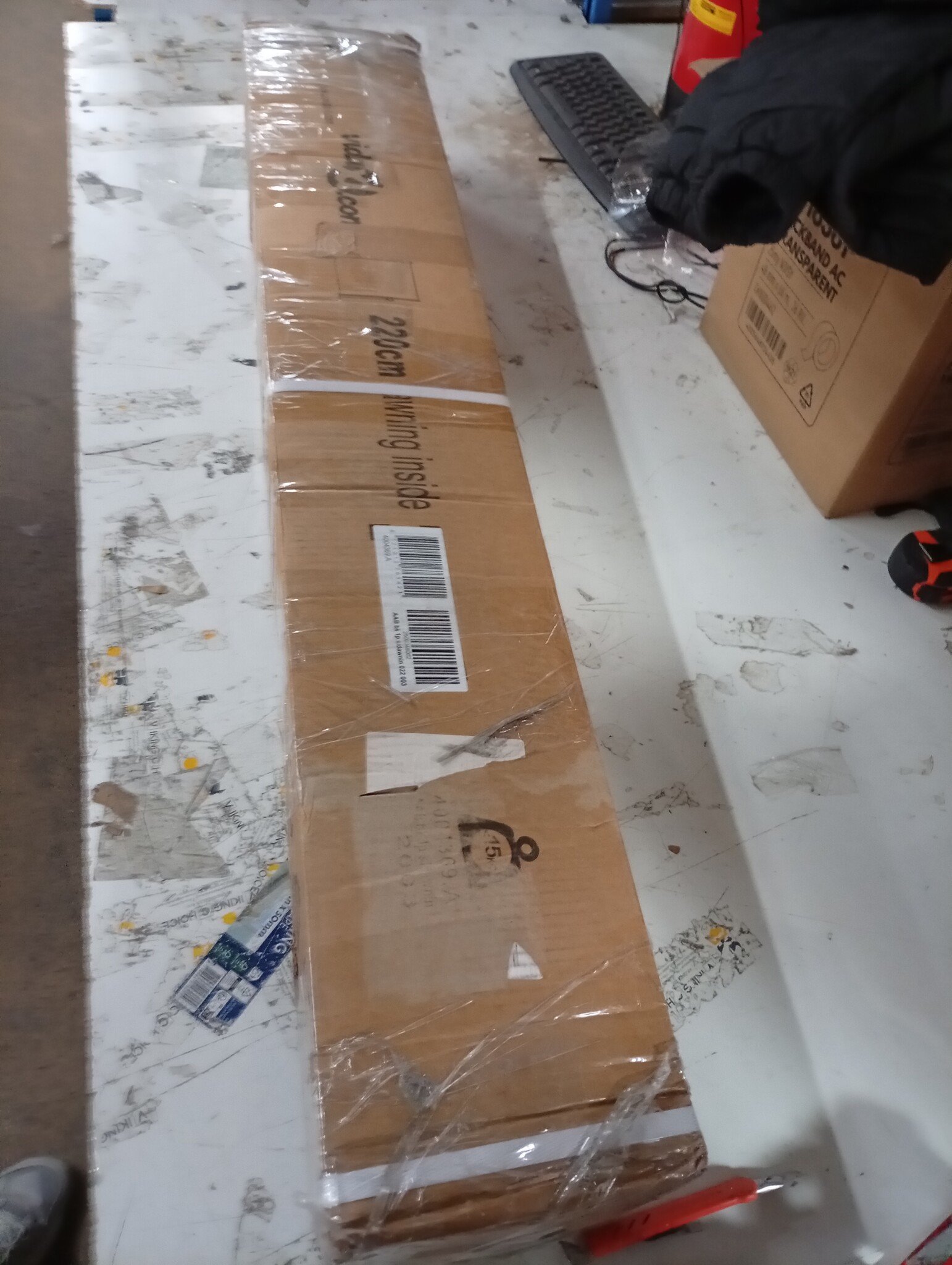 VidaXL Uittrekbaar Windscherm 220x300cm Zwart - 55% Korting!