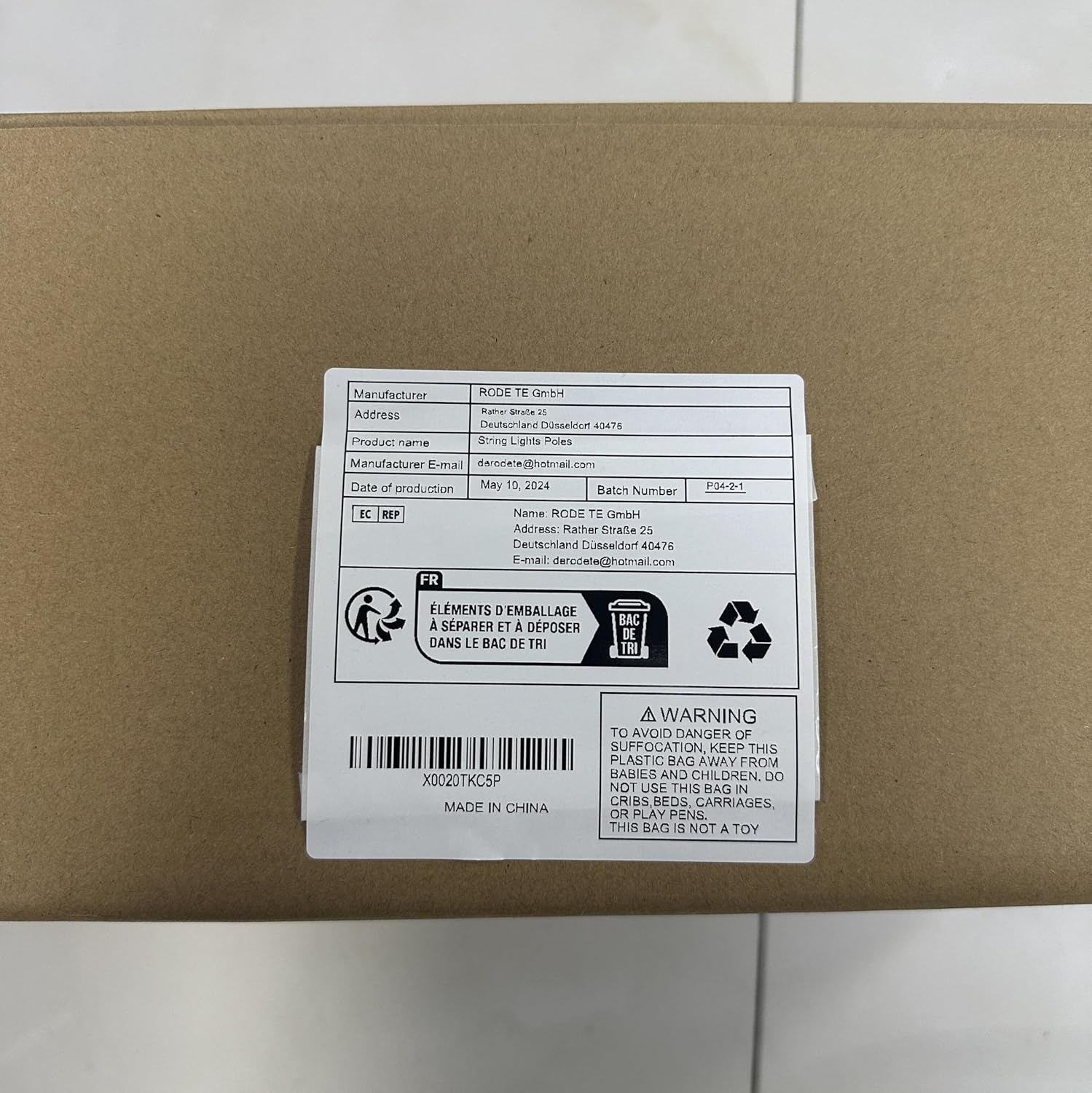 Set van 2 Stevige Palen voor Slingerlichtjes - 3,2m | 35% Korting!