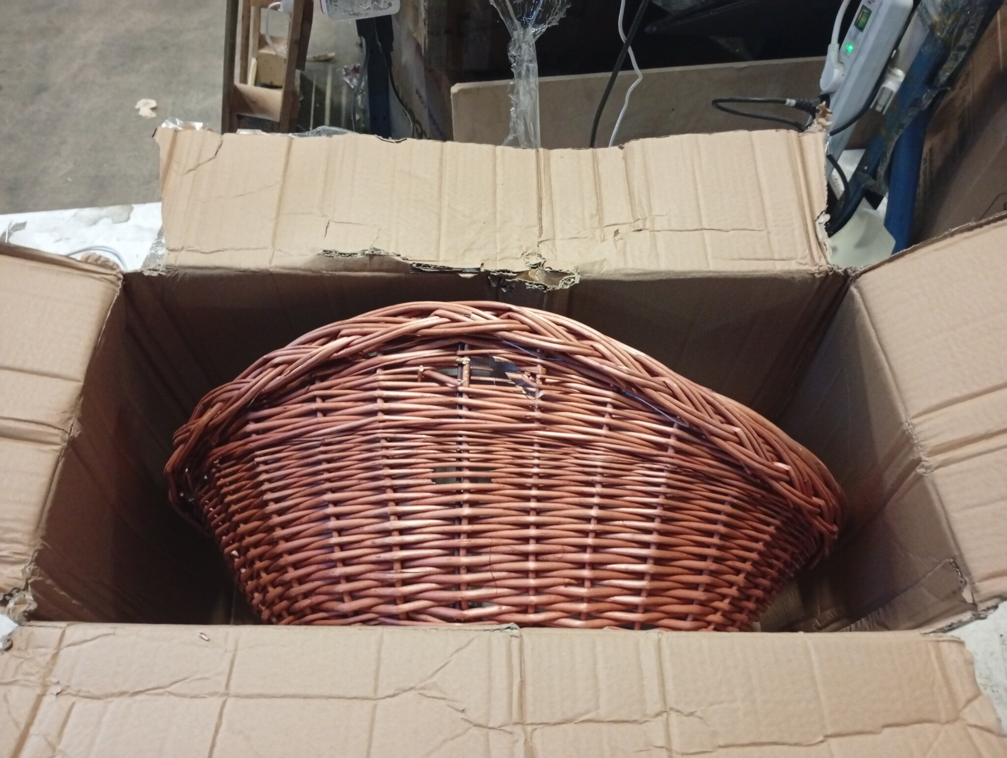 vidaXL Houtmand 60x44x55cm Wilgenhout - 60% KORTING!