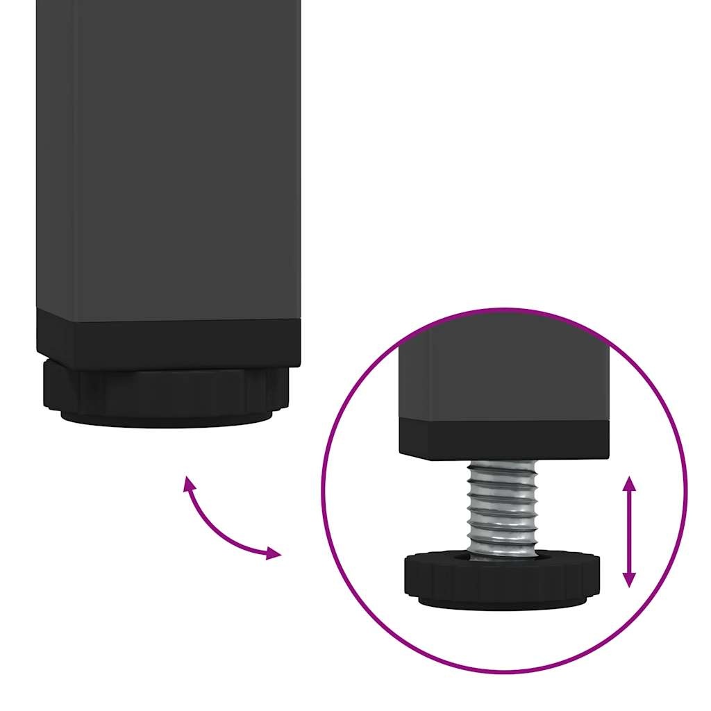 VidaXL Dressoir Zwart - 55% Korting! Koudgewalst Staal