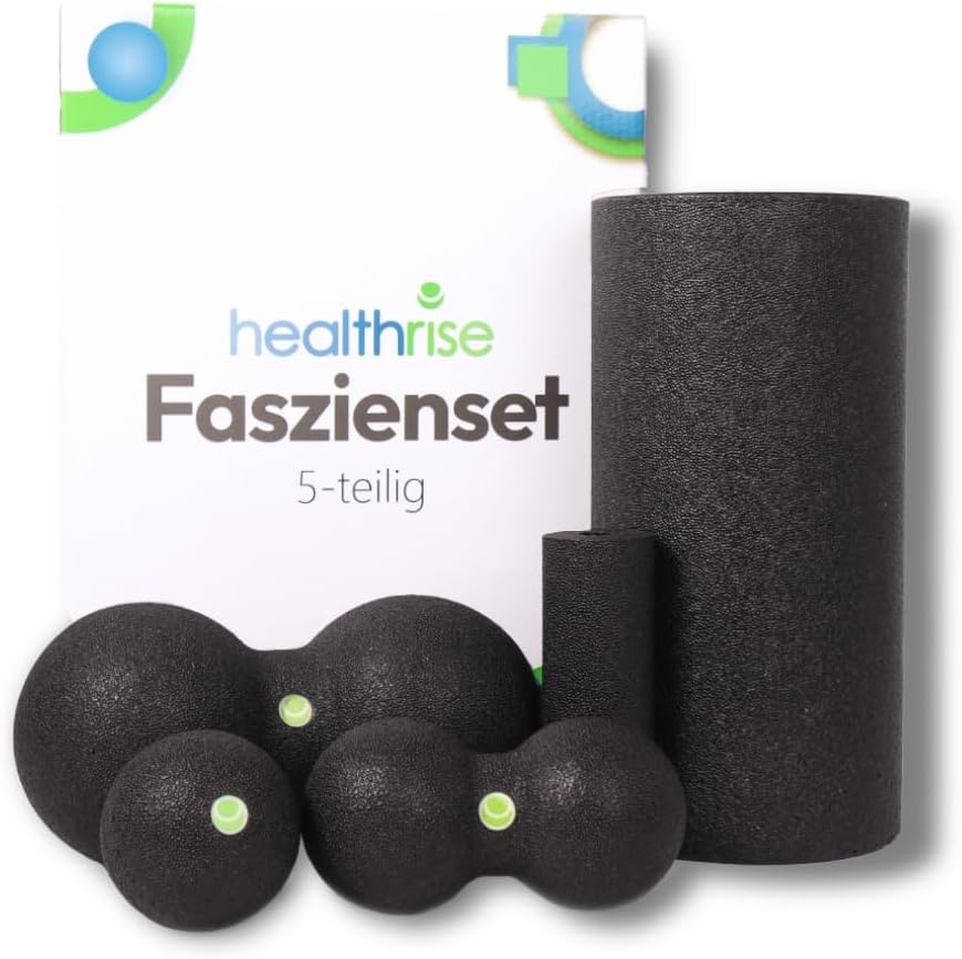 Health Rise Fascia Set (5-Delig) - Zelfmassage Roller & Ballen - NU 35% KORTING!