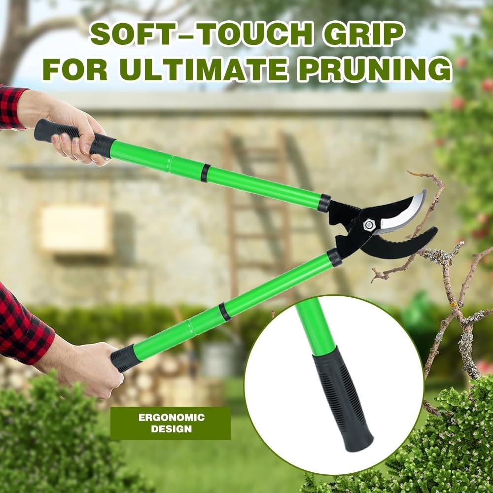 Telescopische Snoeischaar met Aanbeeld | 40% Korting | 42-61cm | Tot 40mm Dikke Takken