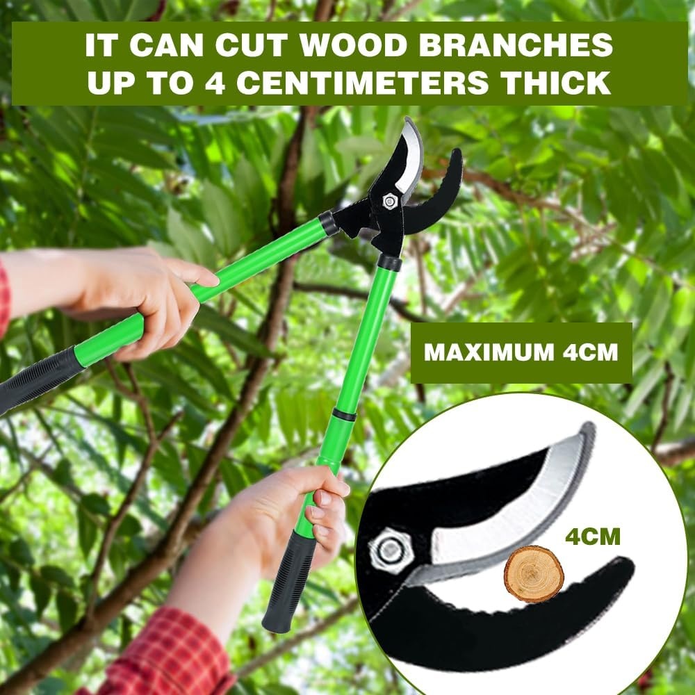 Telescopische Snoeischaar met Aanbeeld | 40% Korting | 42-61cm | Tot 40mm Dikke Takken