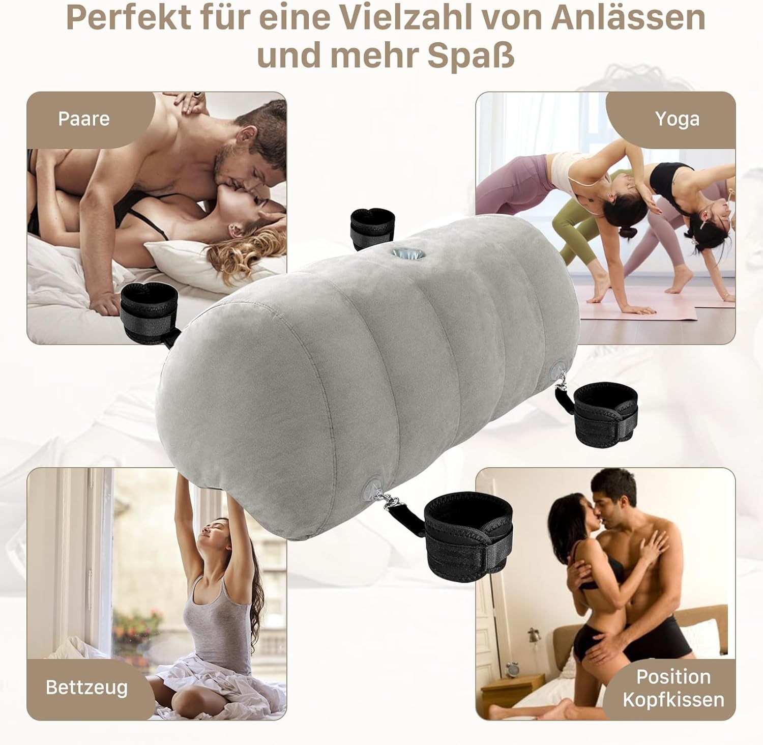 Lumbaal Seks Kussen met Bondage Kit - 40% Korting!