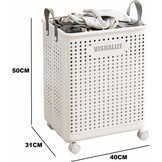 Opvouwbare Wasmand met Wieltjes (60L) - 35% Korting!