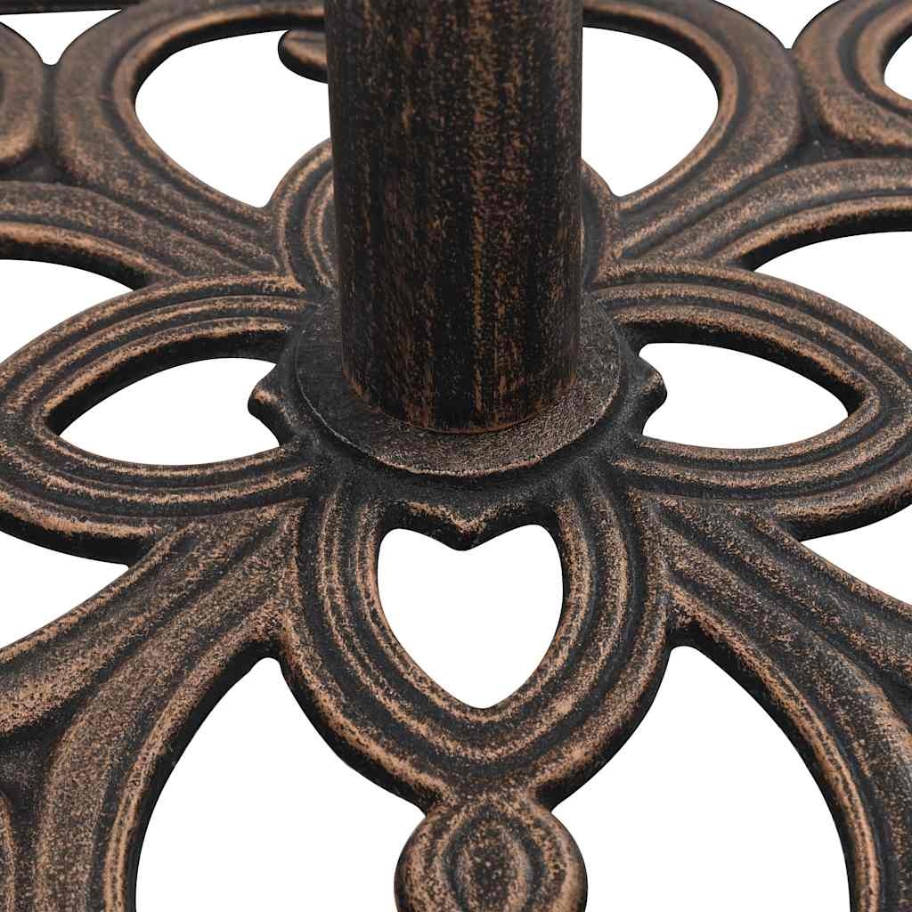 vidaXL Parasolvoet 12kg Gietijzer Brons - 35% Korting!