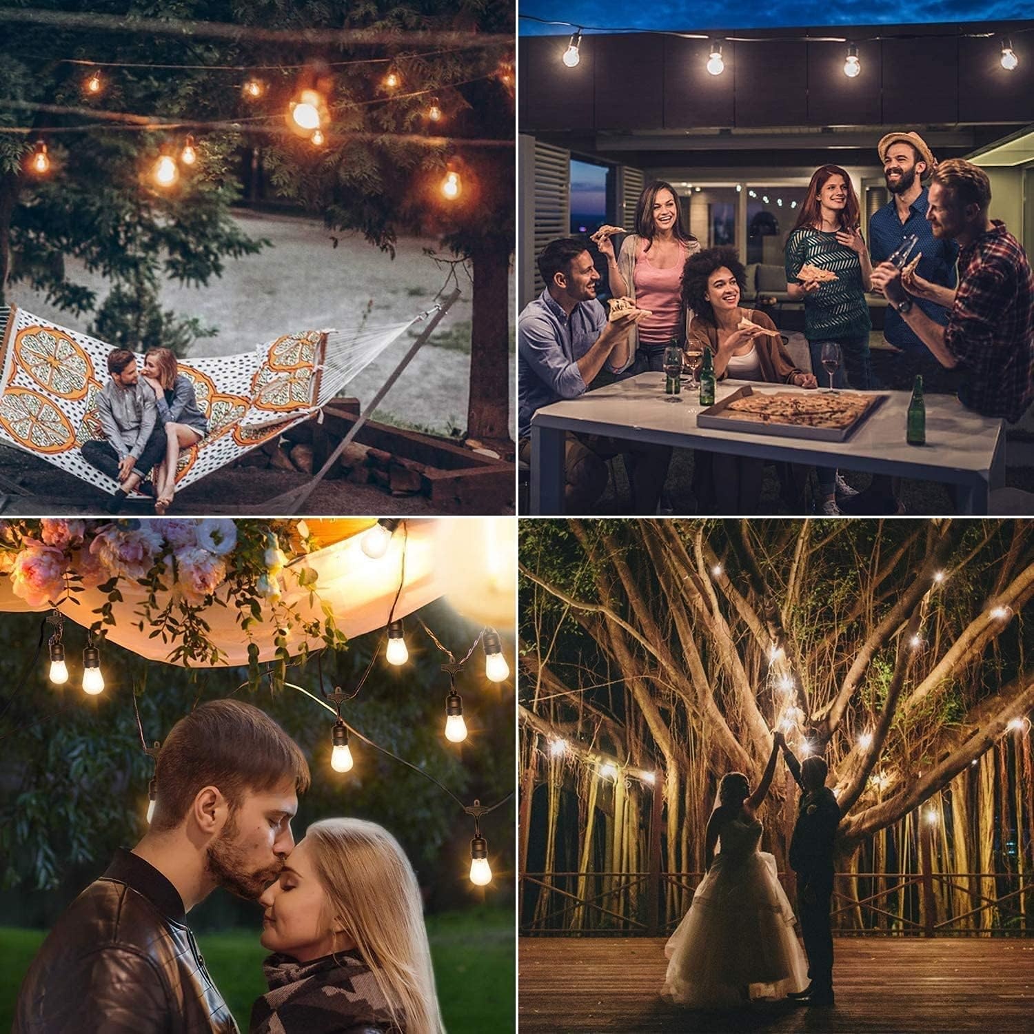 Svater S14 LED Lichtketting Buiten - 30m, 30 Warm Wit Lampen - 40% Korting!