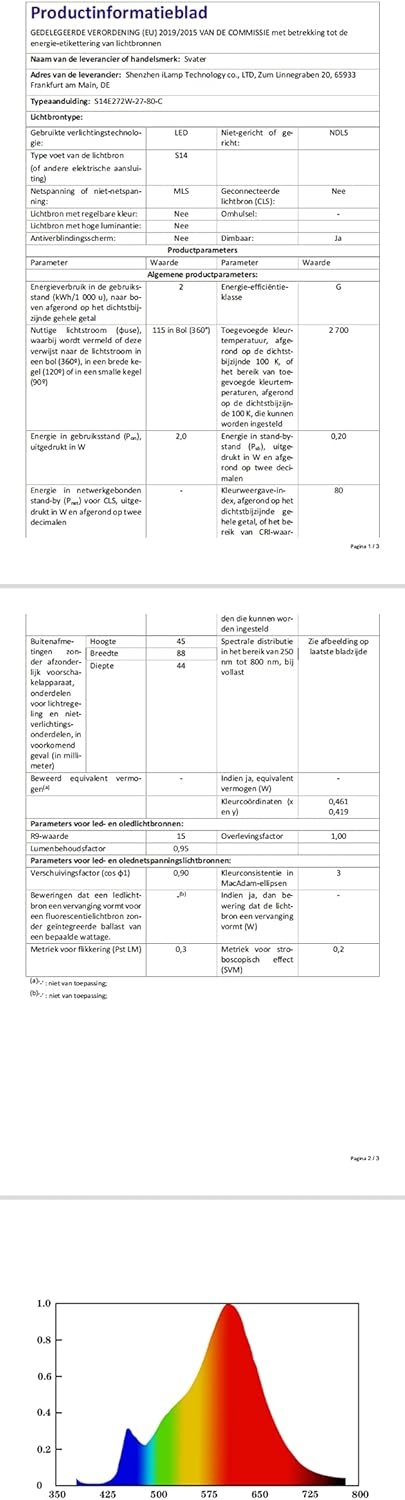 Svater S14 LED Lichtketting Buiten - 30m, 30 Warm Wit Lampen - 40% Korting!