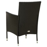 VidaXL Tuinstoelen 2 st. poly rattan zwart - 51% Korting!