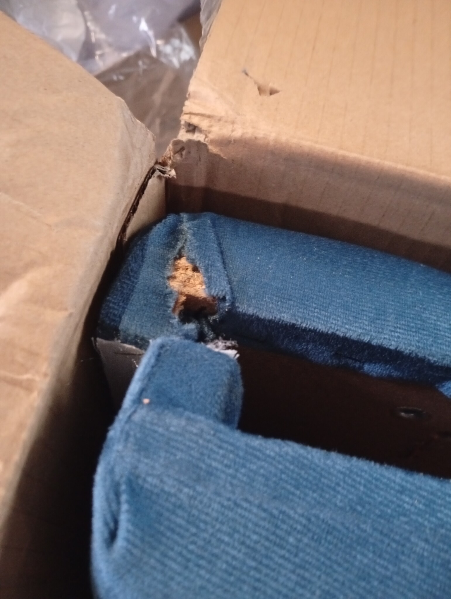 vidaXL Hoofdborden 2 st. Donkerblauw Fluweel | 60% Korting | Retour met Lichte Schade