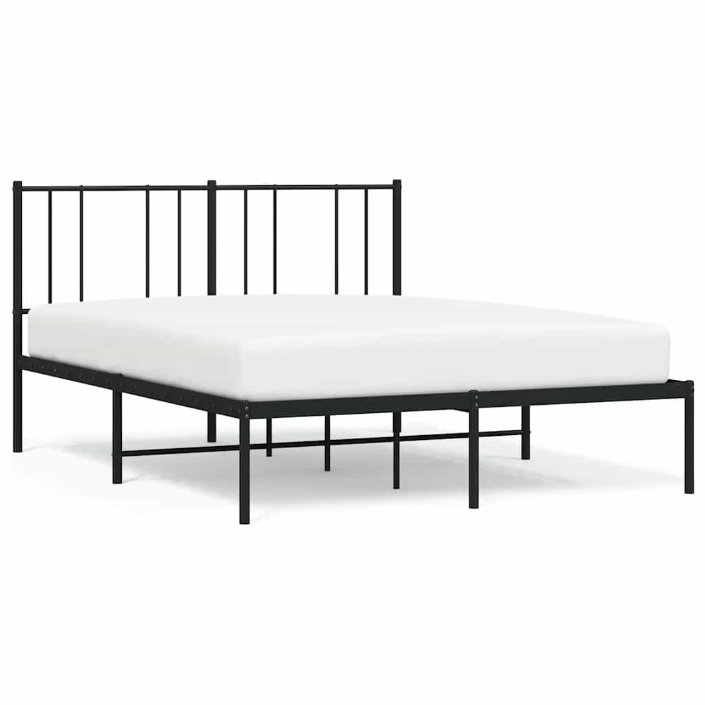 VidaXL Bedframe Metaal Zwart 160x200cm - 55% Korting!