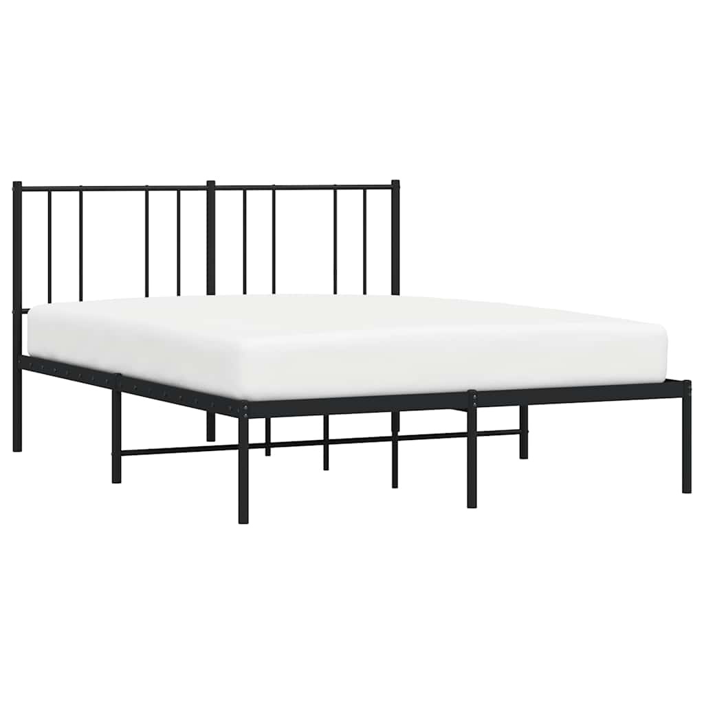 VidaXL Bedframe Metaal Zwart 160x200cm - 55% Korting!
