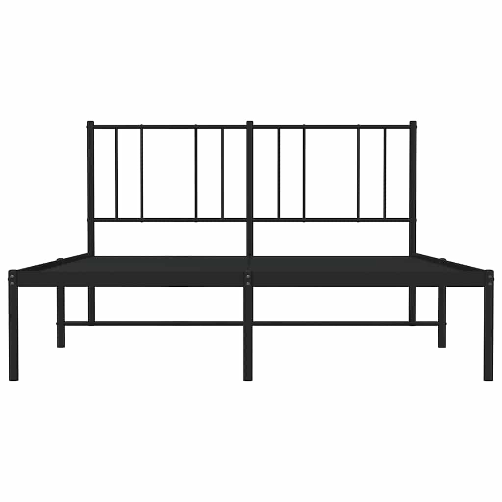 VidaXL Bedframe Metaal Zwart 160x200cm - 55% Korting!