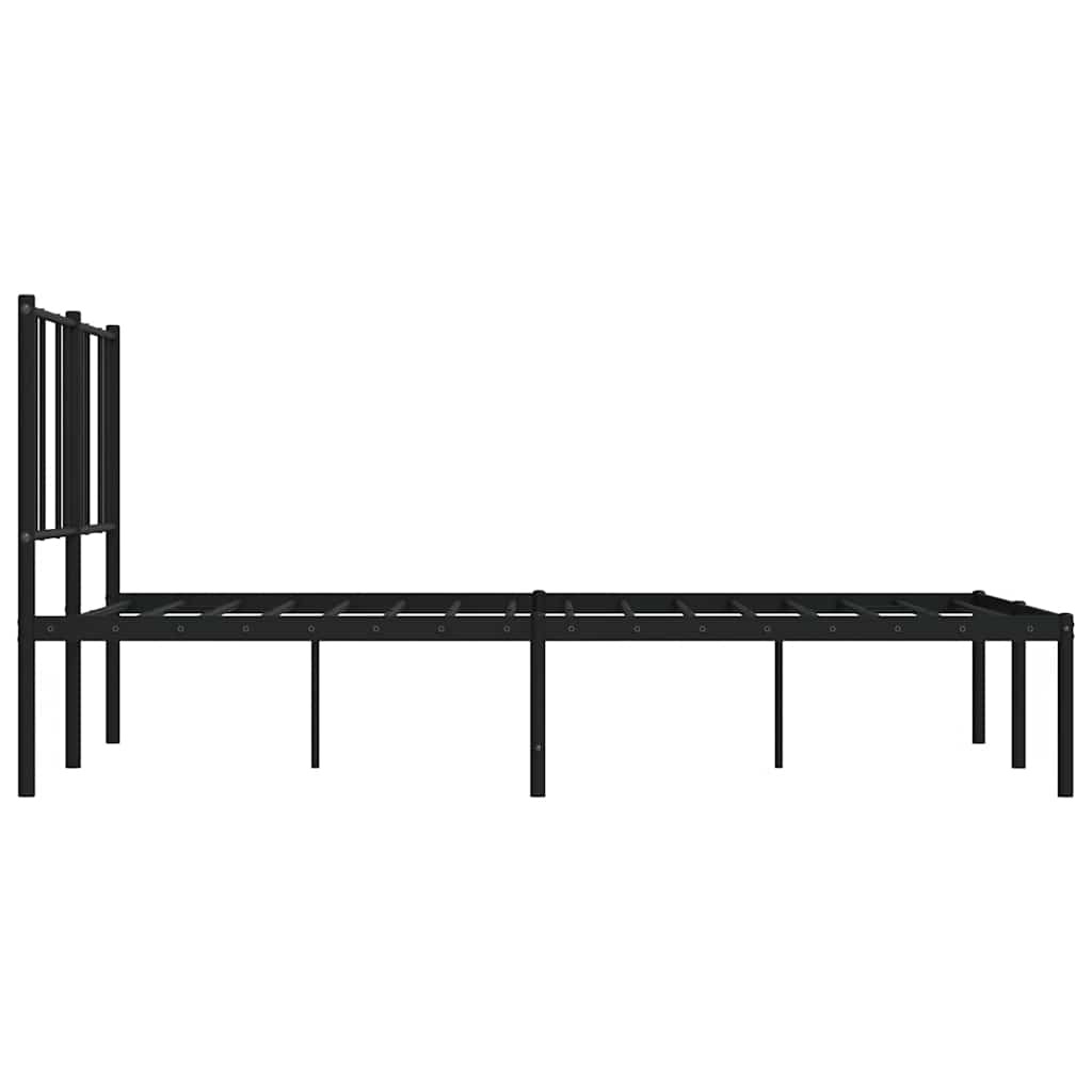 VidaXL Bedframe Metaal Zwart 160x200cm - 55% Korting!