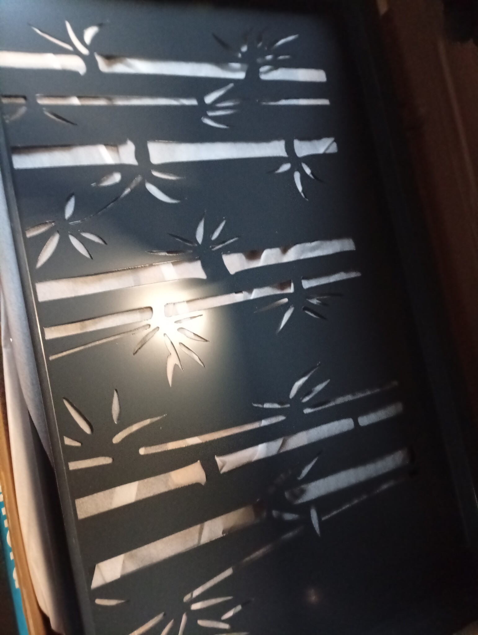 vidaXL Poort Bamboe-Design 105x155cm Staal Antraciet - NU 55% KORTING!