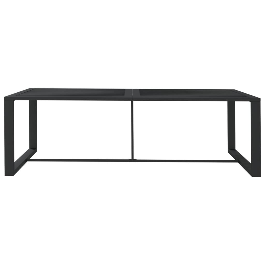 vidaXL Tuintafel Aluminium Antraciet - 40% Korting! - 120x60x66 cm