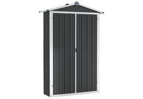vidaXL Tuinschuur Grijs Gegalvaniseerd Staal - 55% Korting!
