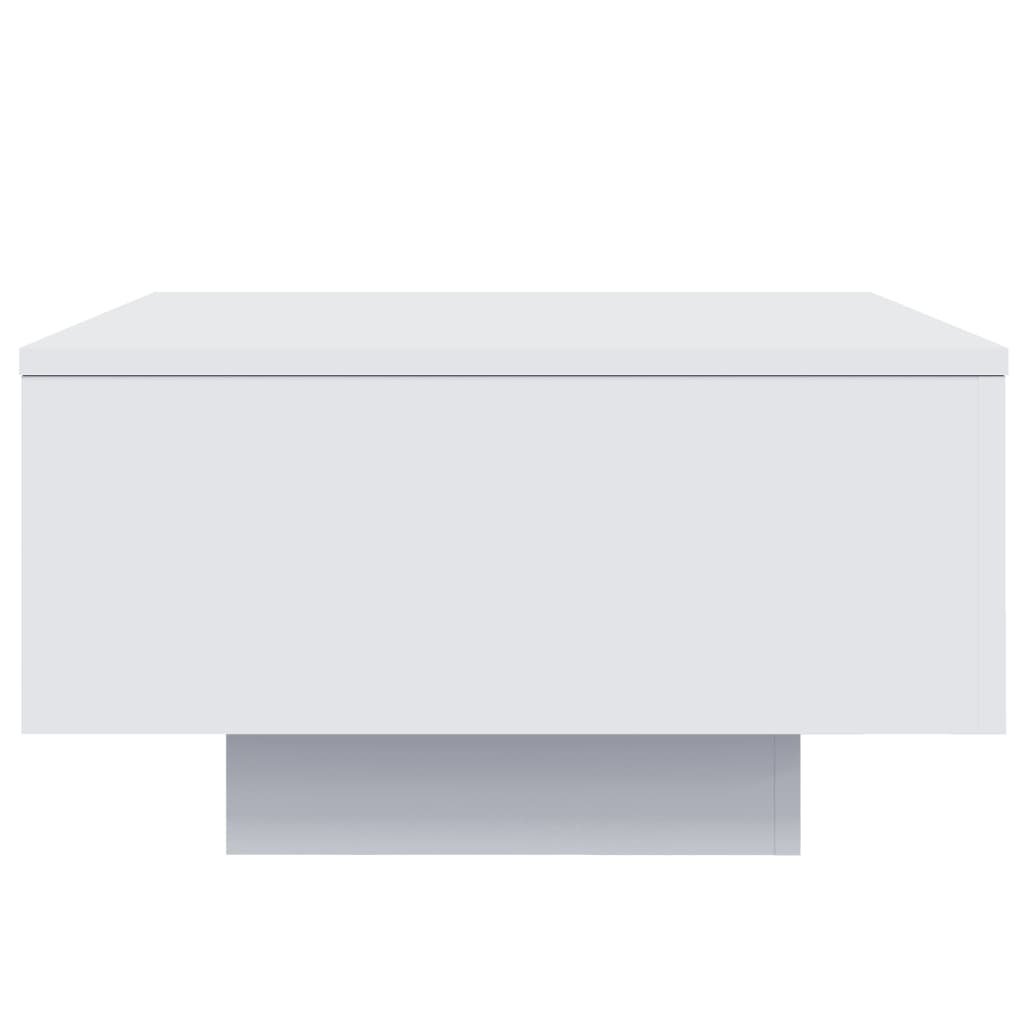 VidaXL Salontafel met LED - 60% KORTING! - Wit, 55x55x31cm