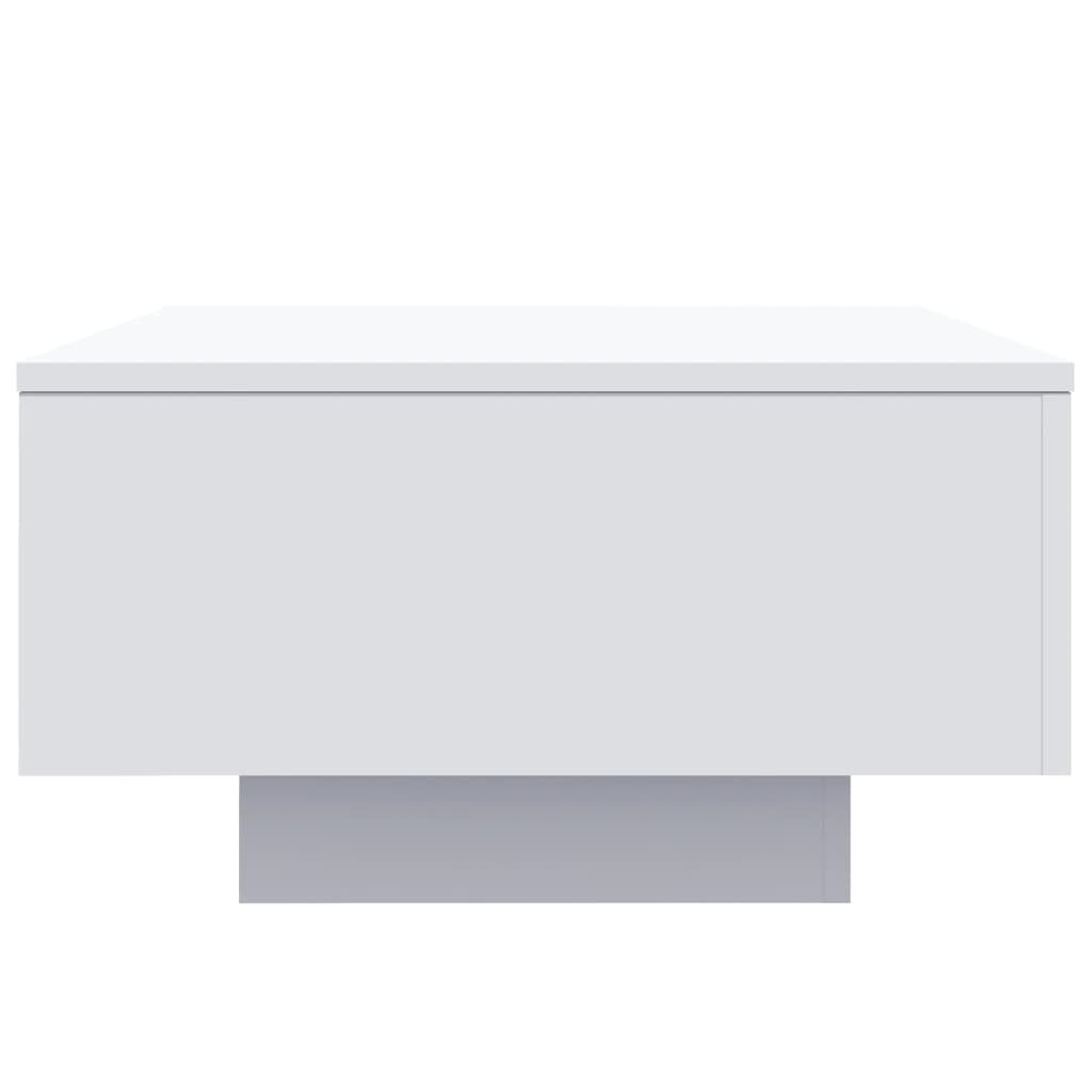 VidaXL Salontafel met LED - 60% KORTING! - Wit, 55x55x31cm