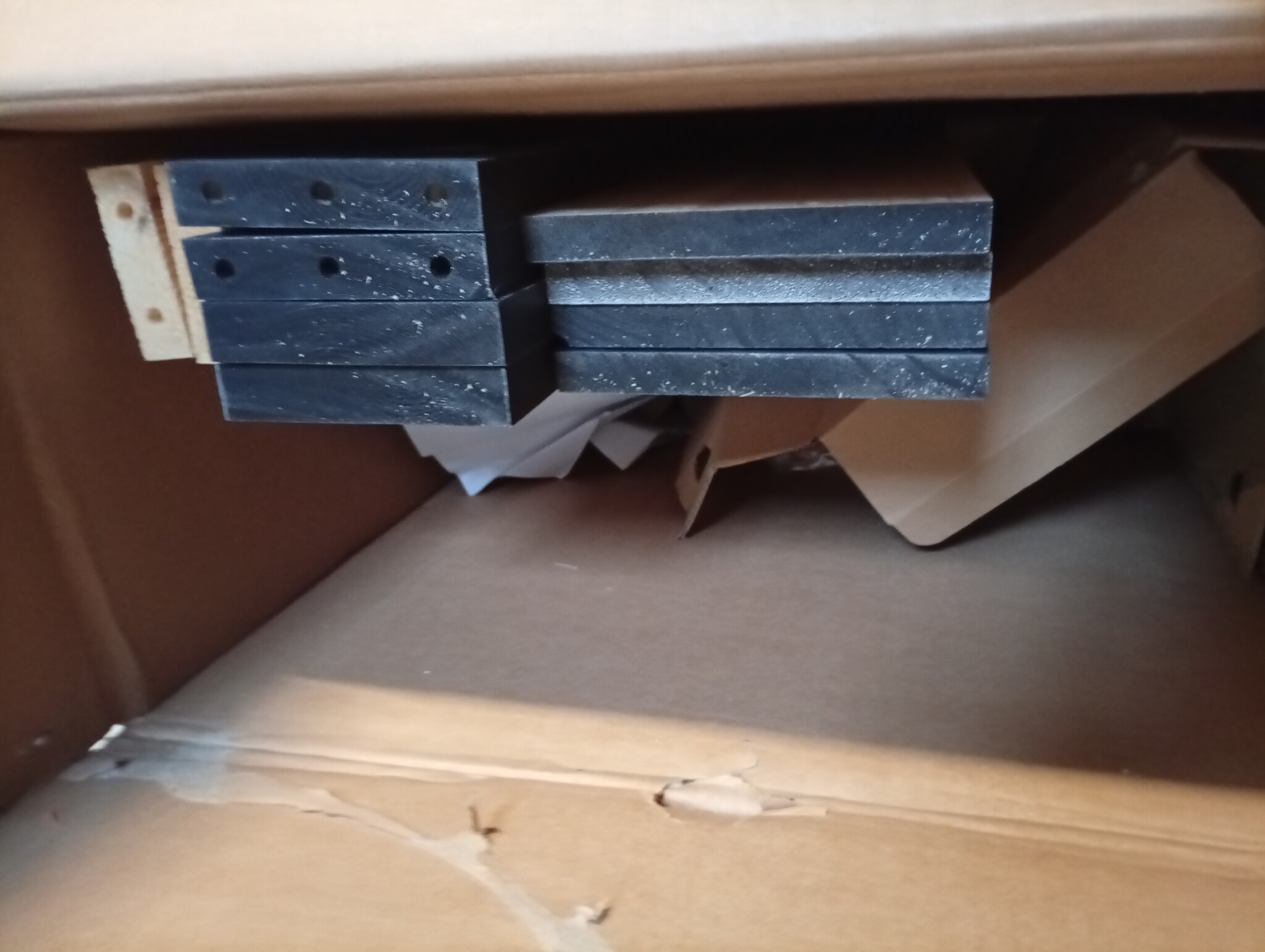 VidaXL Houten Bedframe Zwart 120x190cm | 55% Korting | Lichte Krasjes