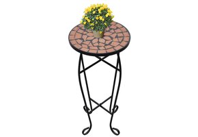 VidaXL Mozaïek Bijzettafel Terracotta - 40% Korting! Exclusief bij retoertje.nl