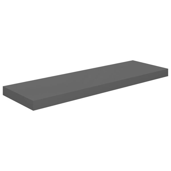VidaXL Wandschap Zwevend 80cm Hoogglans Grijs - Nu 51% Korting!