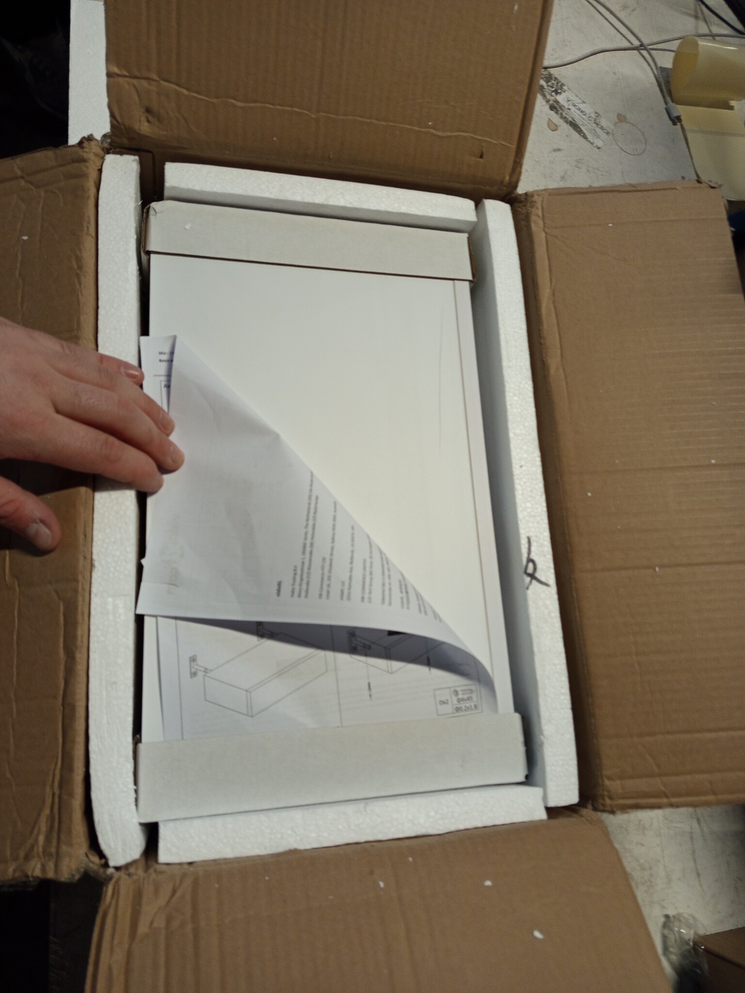 vidaXL Wandschap met lade - 40cm - Wit - 64% Korting!