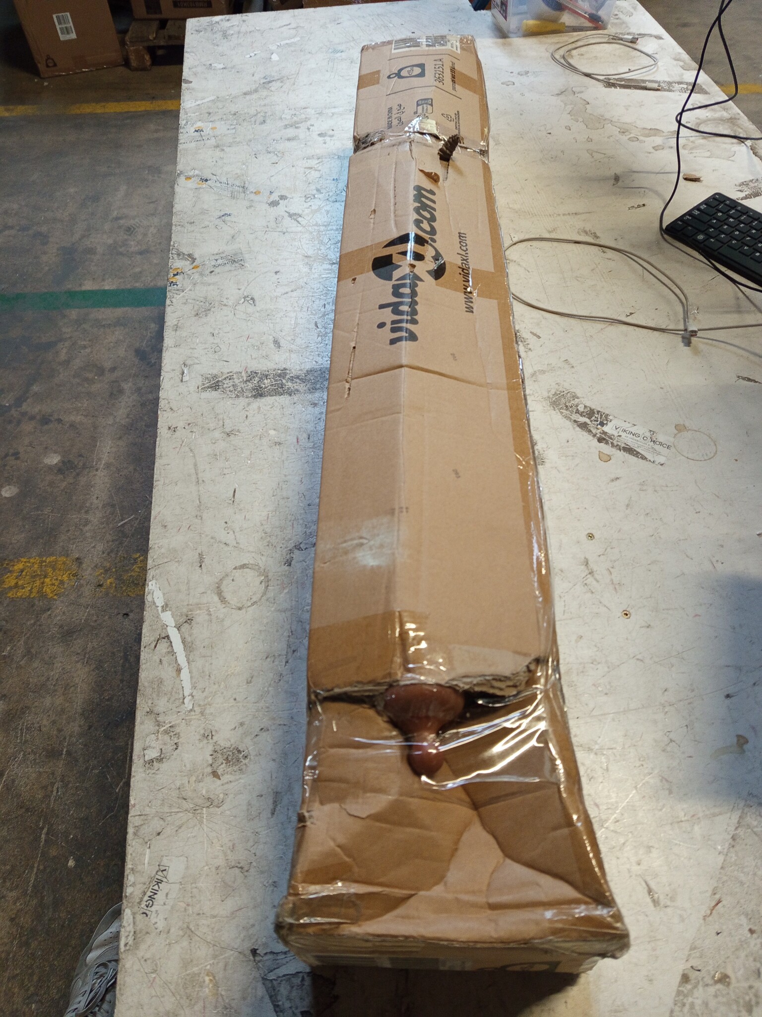 vidaXL Parasol Houten Paal 330 cm Zandwit - Nu 60% Korting!