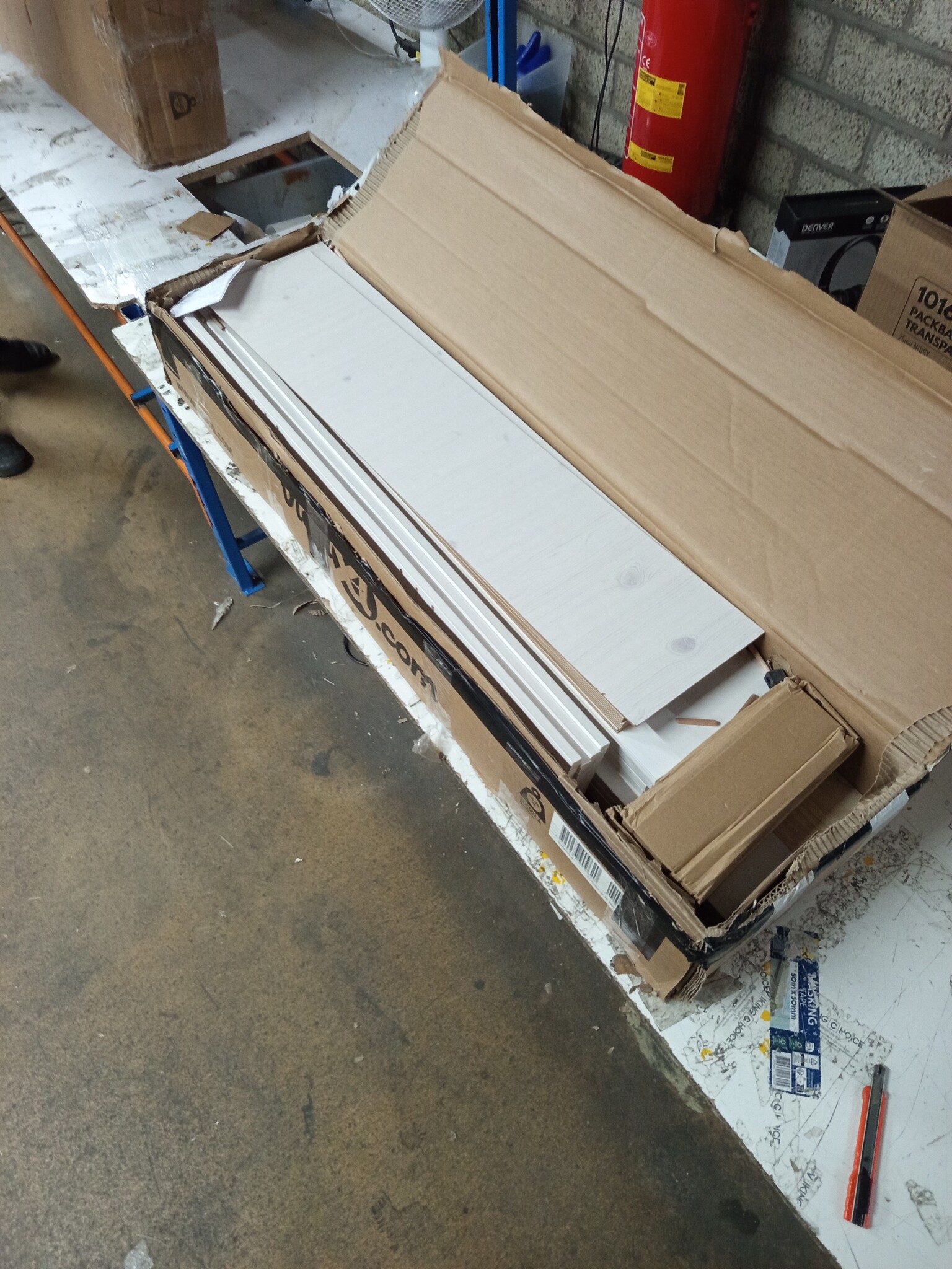 vidaXL Bedlades Massief Grenenhout Wit - 4 St. - 55% Korting