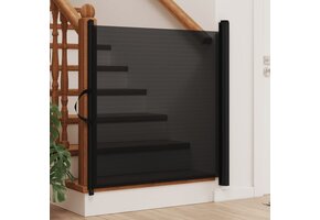 VidaXL Huisdierenhek Uittrekbaar (40% korting) - 117,5x125 cm Zwart