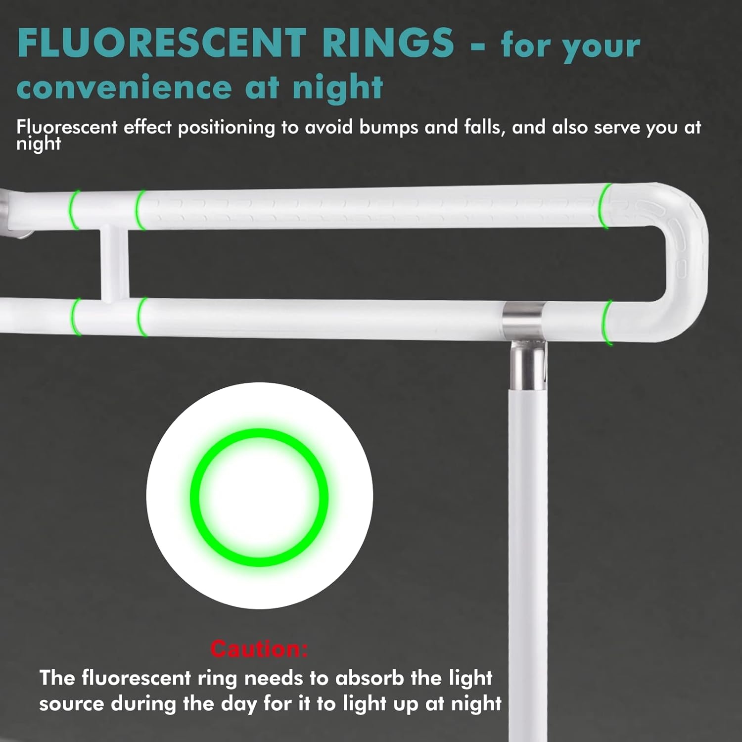 YUCHENGTECH Opklapbare WC-handgreep 75cm | -40% | Roestvrij Staal | Veiligheid Senioren