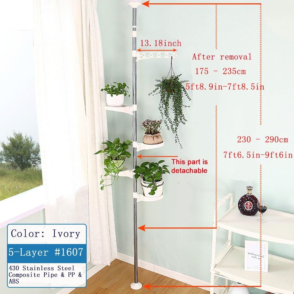 BAOYOUNI Plantenrek 5-laags - 40% Korting | Verstelbaar Metaal