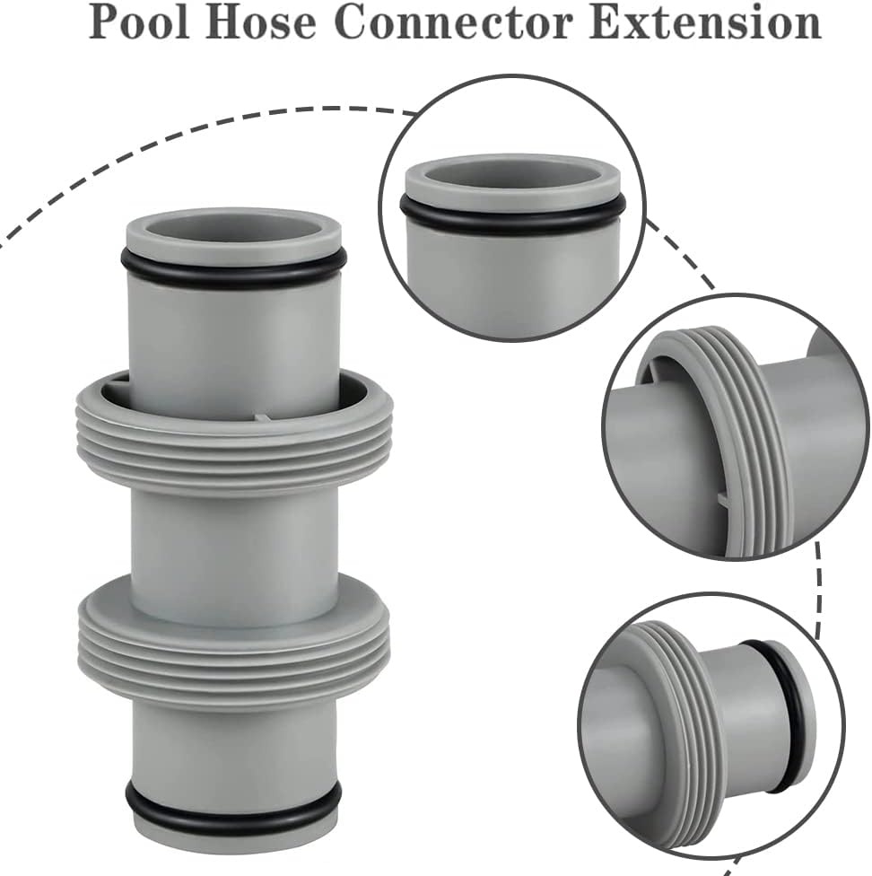 Zwembadslang Connectorset 38 mm (2 stuks) - Intex/Bestway/Coleman - 35% Korting