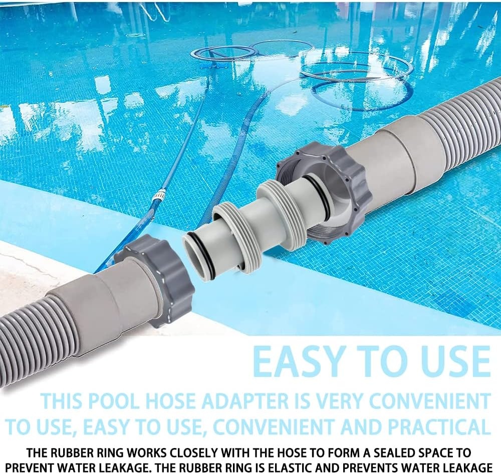 Zwembadslang Connectorset 38 mm (2 stuks) - Intex/Bestway/Coleman - 35% Korting