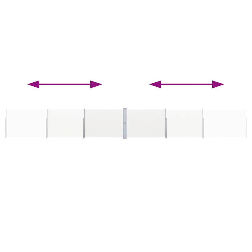 Uittrekbaar Tuinscherm Crème - 170x1200cm - 65% Korting!