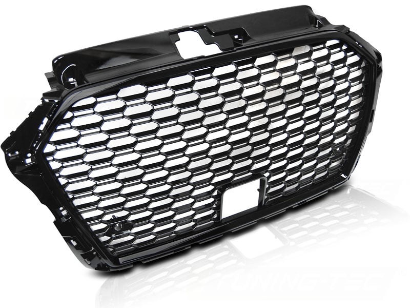 Grill AUDI A3 (8V) 17- RS3 STIJL Glanzend Zwart (50% Korting)