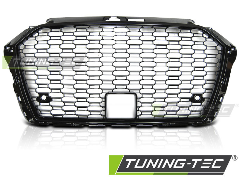Grill AUDI A3 (8V) 17- RS3 STIJL Glanzend Zwart (50% Korting)