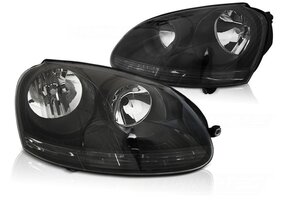 Koplampen VW Golf 5 (03-09) Zwart - 50% Korting!