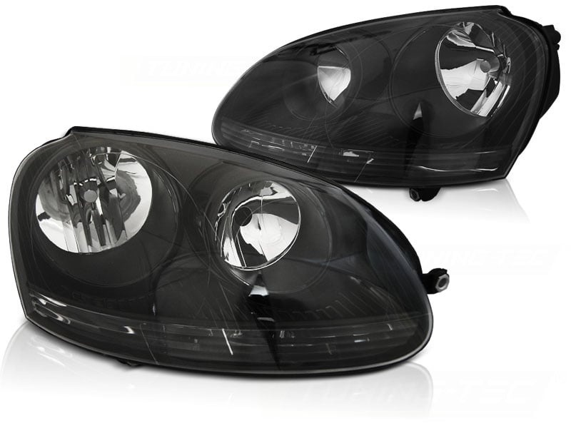 Koplampen VW Golf 5 (03-09) Zwart - 50% Korting!