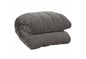 VidaXL Verzwaringsdeken 200x200cm 13kg - Grijs | -40%