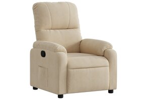 vidaXL Fauteuil Verstelbaar Crème - 40% Korting