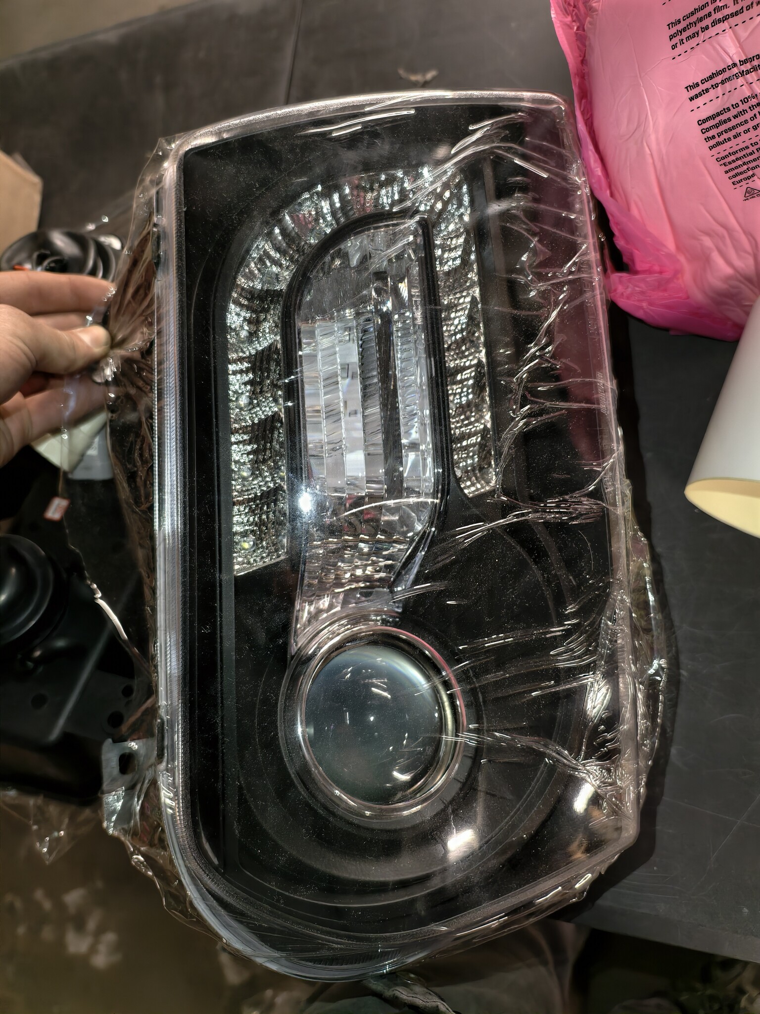 Koplampen Dual Halo Rims Chrysler 300C (05-10) Angel Eyes Zwart - 50% Korting!